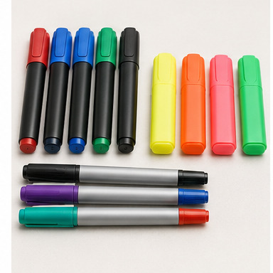 Precision markers and highlighters